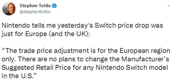 博天堂官网娱乐app下载欧洲任天堂官网下调switch价格目前并没有变化